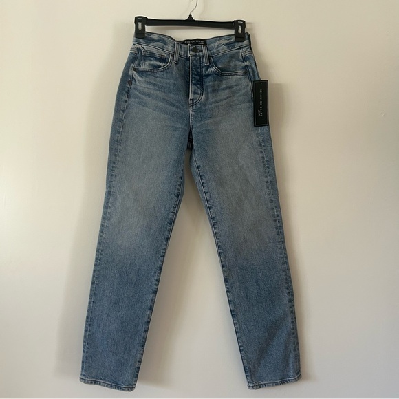 Veronica Beard NWT Ryleigh Slim Straight High Rise Denim Jeans Amethyst Size 24 - Picture 2 of 7